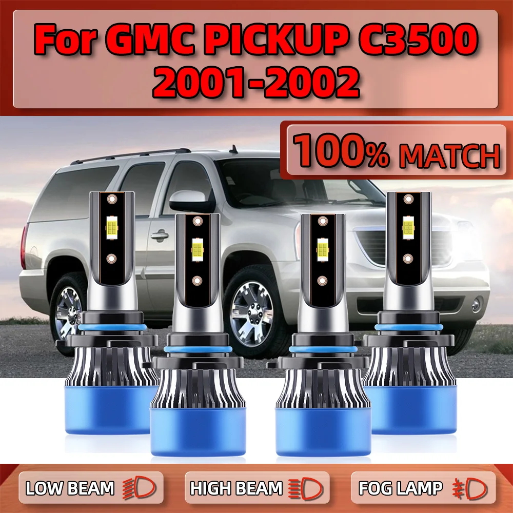 

Canbus LED Headlight Bulbs 40000LM 240W Car Lights 6000K Cold White Turbo Auto Lamps 12V 24V For GMC PICKUP C3500 2001 2002