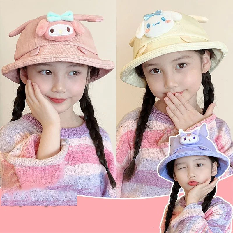 Детская Рыбацкая шапка Sanrio, подходит для всех сезонов, шапка от солнца для девочек из чистого хлопка с рисунком Hello Kitty
Детская Рыбацкая шапка Sanrio, подходит для всех сезонов, шапка от солнца для девочек из чистого хлопка с рисунком Hello Kitty