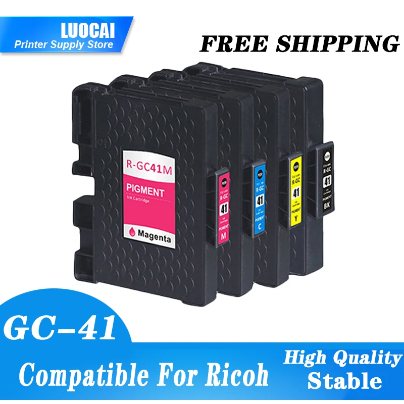 NEW GC-41 Premium Color Compatible Pigment Ink Cartridge for Ricoh Aficio SG 3110DNw/3110SFNw/3100SNw/2100N SG 3110DN SG 7100DN
NEW GC-41 Premium Color Compatible Pigment Ink Cartridge for Ricoh Aficio SG 3110DNw/3110SFNw/3100SNw/2100N SG 3110DN SG 7100DN