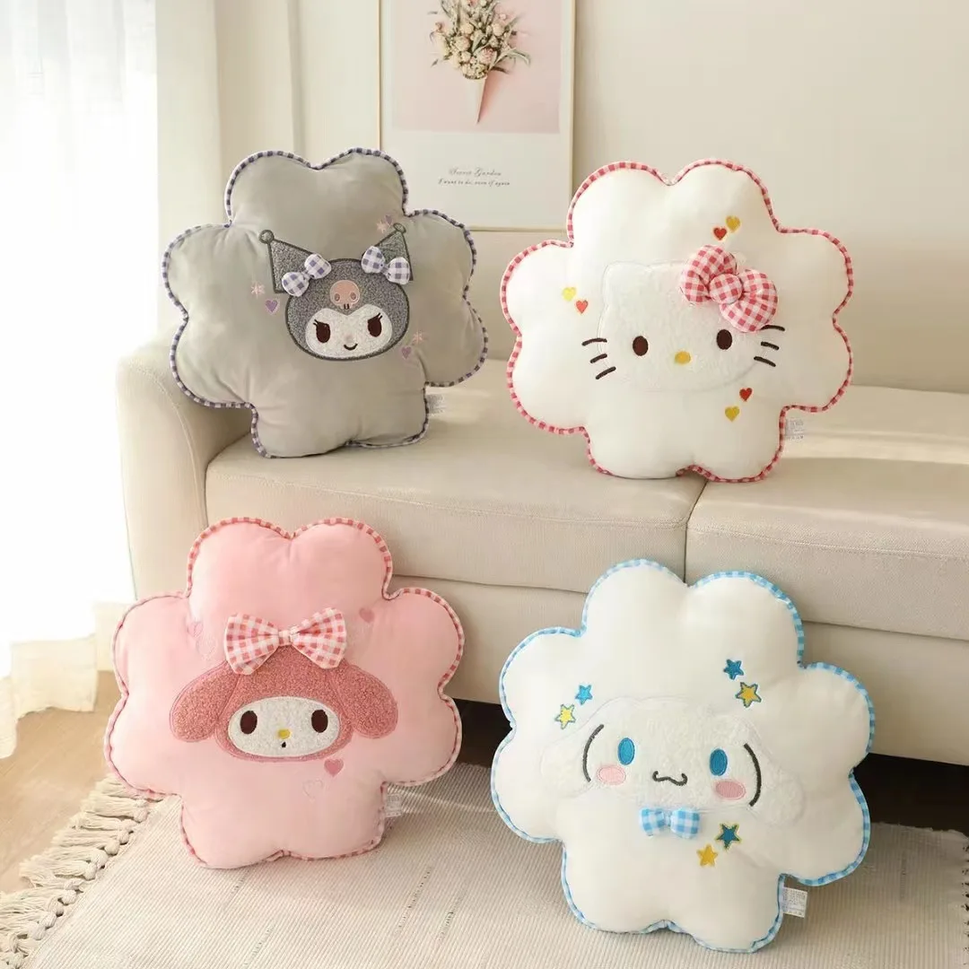 Новинка, Симпатичная плюшевая подушка в виде цветов с рисунком My Melody, диванная подушка для гостиной, офиса, Мультяшные плюшевые подушки
Новинка, Симпатичная плюшевая подушка в виде цветов с рисунком My Melody, диванная подушка для гостиной, офиса, Мультяшные плюшевые подушки