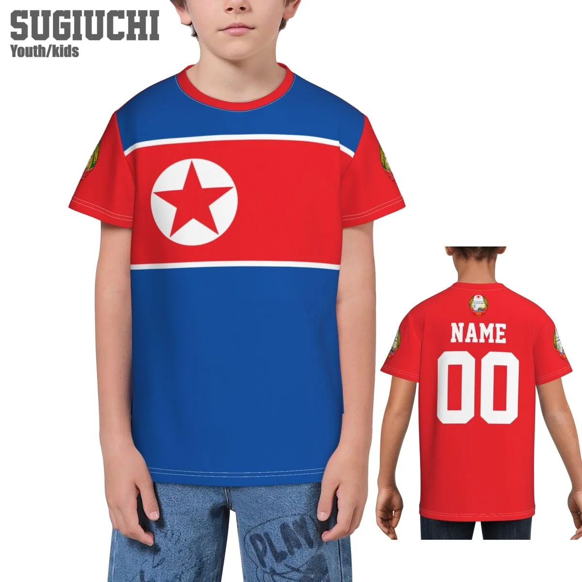 Футболки для мальчиков и девочек, с логотипом Северной Кореи 
Футболки для мальчиков и девочек, с логотипом Северной Кореи