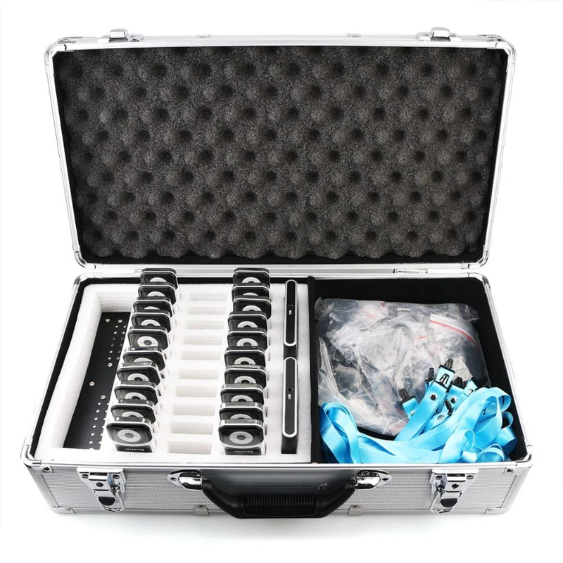 A complete set of Portable Wireless Tour Guide system equipment for Tour Guiding Simultaneous Translation Meeting Church
A complete set of Portable Wireless Tour Guide system equipment for Tour Guiding Simultaneous Translation Meeting Church