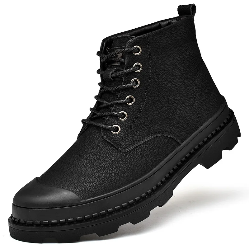Warm Winter Men Boots Genuine Leather Rubber Ankle Boots Men Outdoor Winter Work Shoes Military Fur Snow Boots for Men Botas
Warm Winter Men Boots Genuine Leather Rubber Ankle Boots Men Outdoor Winter Work Shoes Military Fur Snow Boots for Men Botas