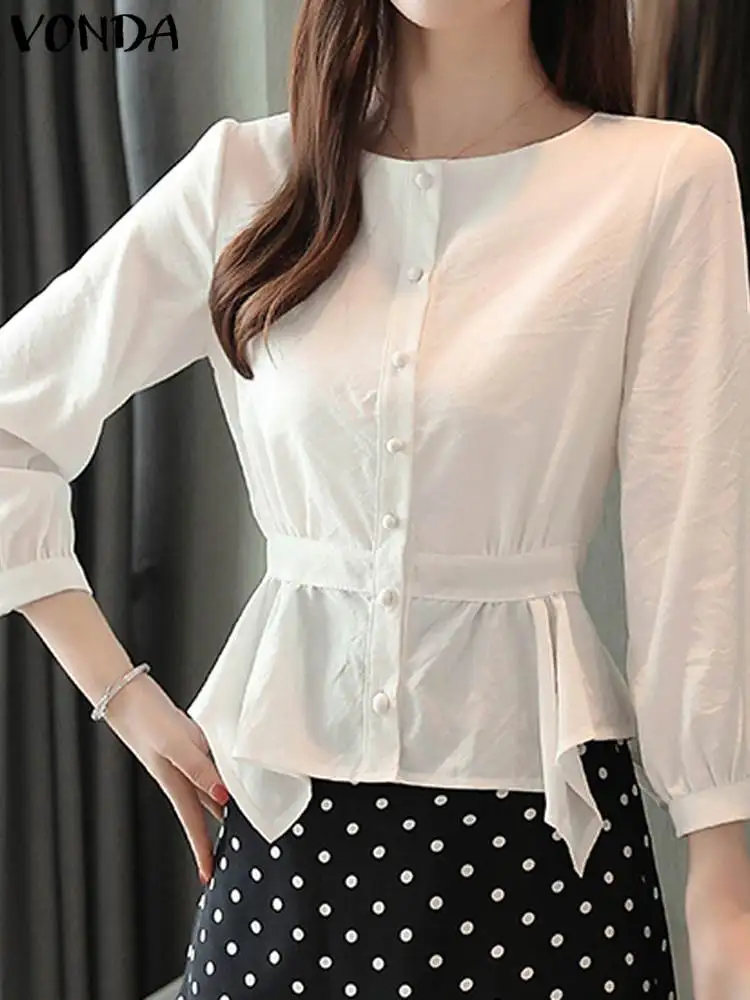 VONDA Elegant Long Sleeve Shirts 2023 Women Fashion Blouse Solid Color Tops Casual Loose Oversized Office Lady Shirts Baggy
VONDA Elegant Long Sleeve Shirts 2023 Women Fashion Blouse Solid Color Tops Casual Loose Oversized Office Lady Shirts Baggy
