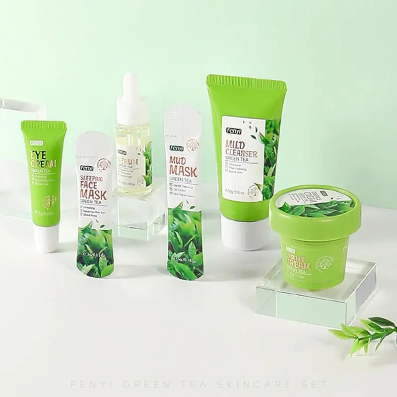 6pcs Green Tea Face Serum Reduce Blackhead Acne Toner Repair Lotion Soothing Skin Refresh Essential Gift Set Face Serum Lotion
6pcs Green Tea Face Serum Reduce Blackhead Acne Toner Repair Lotion Soothing Skin Refresh Essential Gift Set Face Serum Lotion