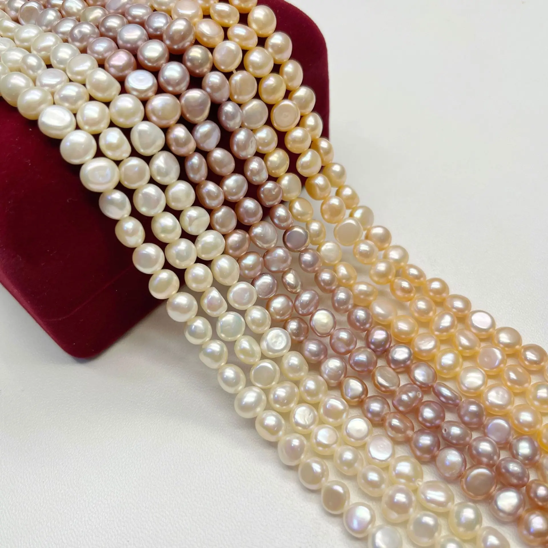

Purple Orange Pink White Cultured Baroque Freshwater Pearl Beads Jewelry Handmade Making DIY Necklace Bracelet Wholesale Pearls