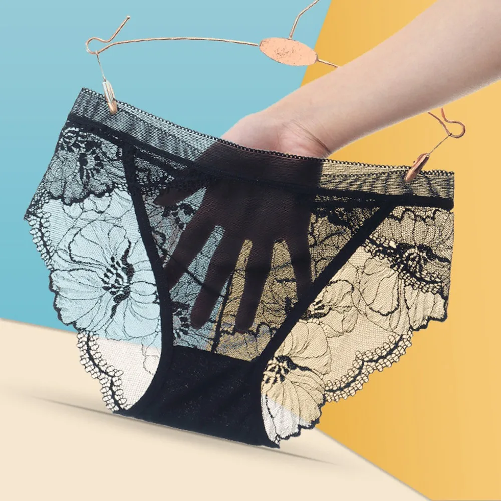 Women's Underwear Lace Transparent Underpants New Sexy Transparent Briefs Underwear Panties Lingerie Thin Strap Thong Women
Women's Underwear Lace Transparent Underpants New Sexy Transparent Briefs Underwear Panties Lingerie Thin Strap Thong Women