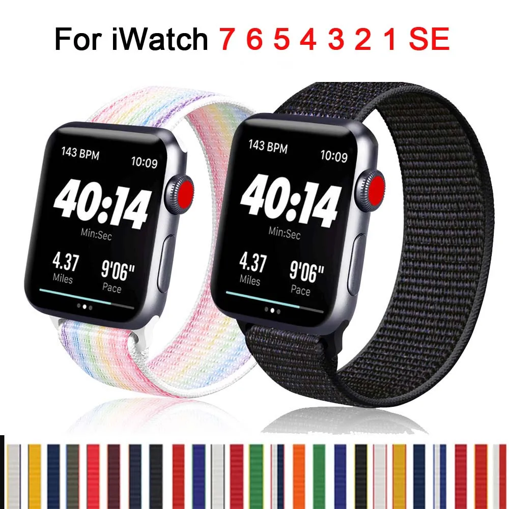 Braided Solo Loop Nylon Breathable Strap For Apple Watch band 44mm 40mm 38mm 42mm Elastic Bracelet for iWatch Series 6 SE 5 4 3
Braided Solo Loop Nylon Breathable Strap For Apple Watch band 44mm 40mm 38mm 42mm Elastic Bracelet for iWatch Series 6 SE 5 4 3