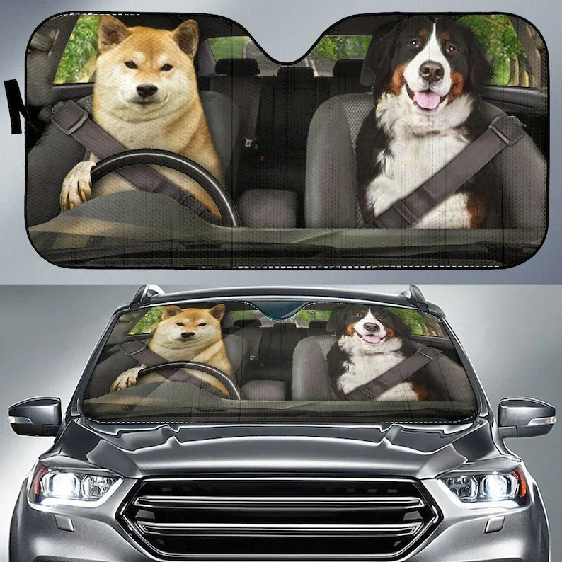 Dogs 2 Auto Sun Shade, Dog Design, Car Sun Shade, Car Decor, Custom Print, Car Accessories, Puppy, Pets, Pet Lovers, Dog Mom, Do
Dogs 2 Auto Sun Shade, Dog Design, Car Sun Shade, Car Decor, Custom Print, Car Accessories, Puppy, Pets, Pet Lovers, Dog Mom, Do
