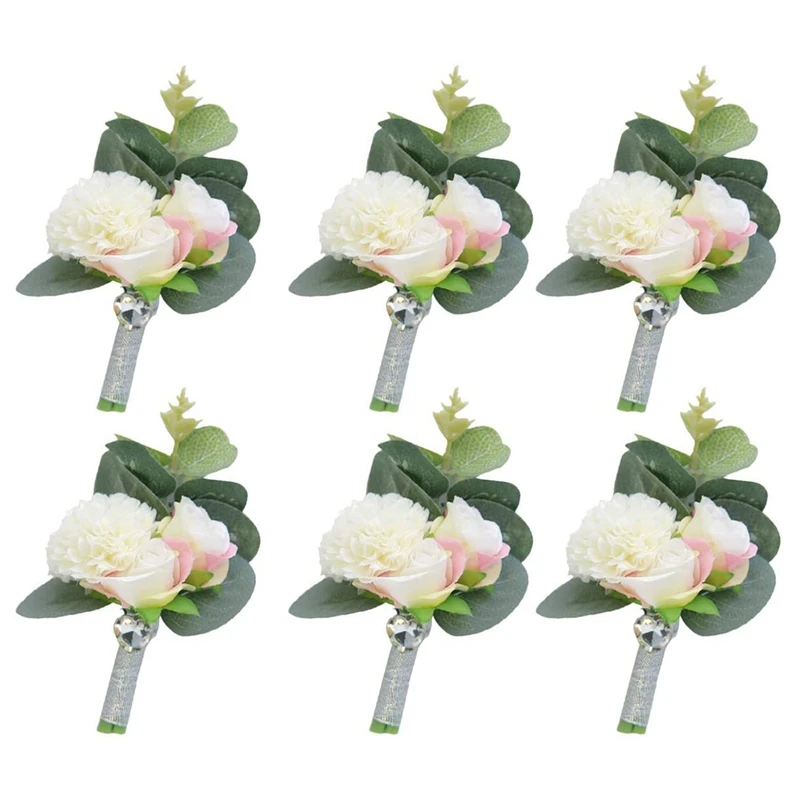 6 Pcs Silk Wedding Boutonniere For Men Pink Bridegroom Groomsmen Best Man Corsage Wedding With Pin,Prom,Party,Homecoming
6 Pcs Silk Wedding Boutonniere For Men Pink Bridegroom Groomsmen Best Man Corsage Wedding With Pin,Prom,Party,Homecoming