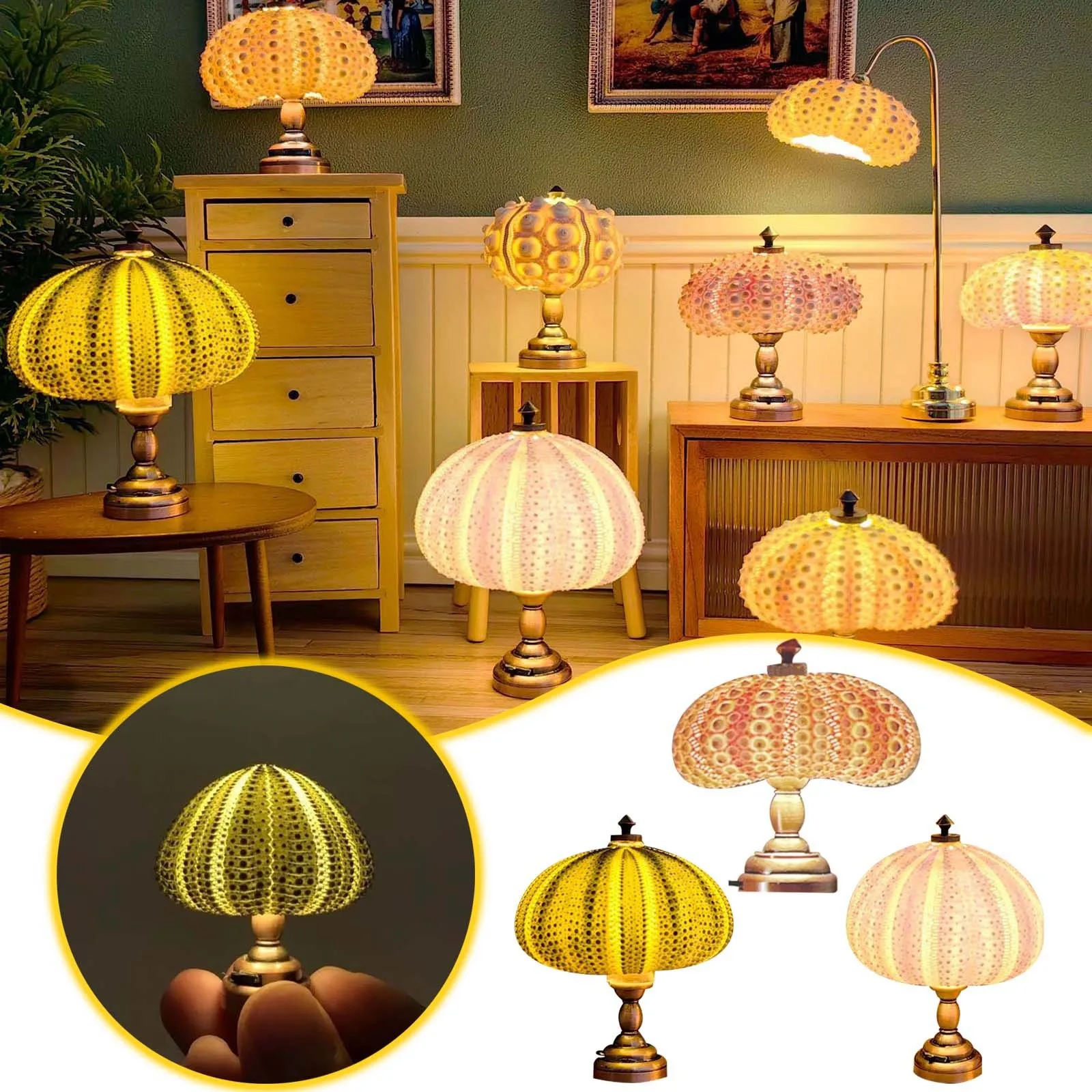 Sea Urchin Night Light Sea Urchin Mini Desktop Night Light Doll House Lamp Accessories Ornaments
Sea Urchin Night Light Sea Urchin Mini Desktop Night Light Doll House Lamp Accessories Ornaments