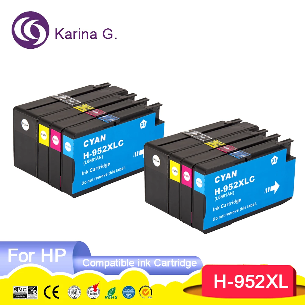 Совместимый чернильный картридж для HP 953 HP953 HP 953XL подходит для HP Officejet Pro 7720/7730/7740/8210/8218/8710/8715/8718/8720/8725
Совместимый чернильный картридж для HP 953 HP953 HP 953XL подходит для HP Officejet Pro 7720/7730/7740/8210/8218/8710/8715/8718/8720/8725