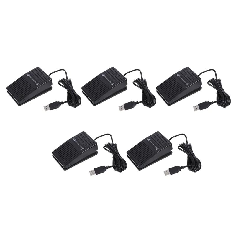 

5X USB Foot Pedal Switch Control Keyboard Action for PC Computer Games New PCsensor Foot Switch USB HID Pedal