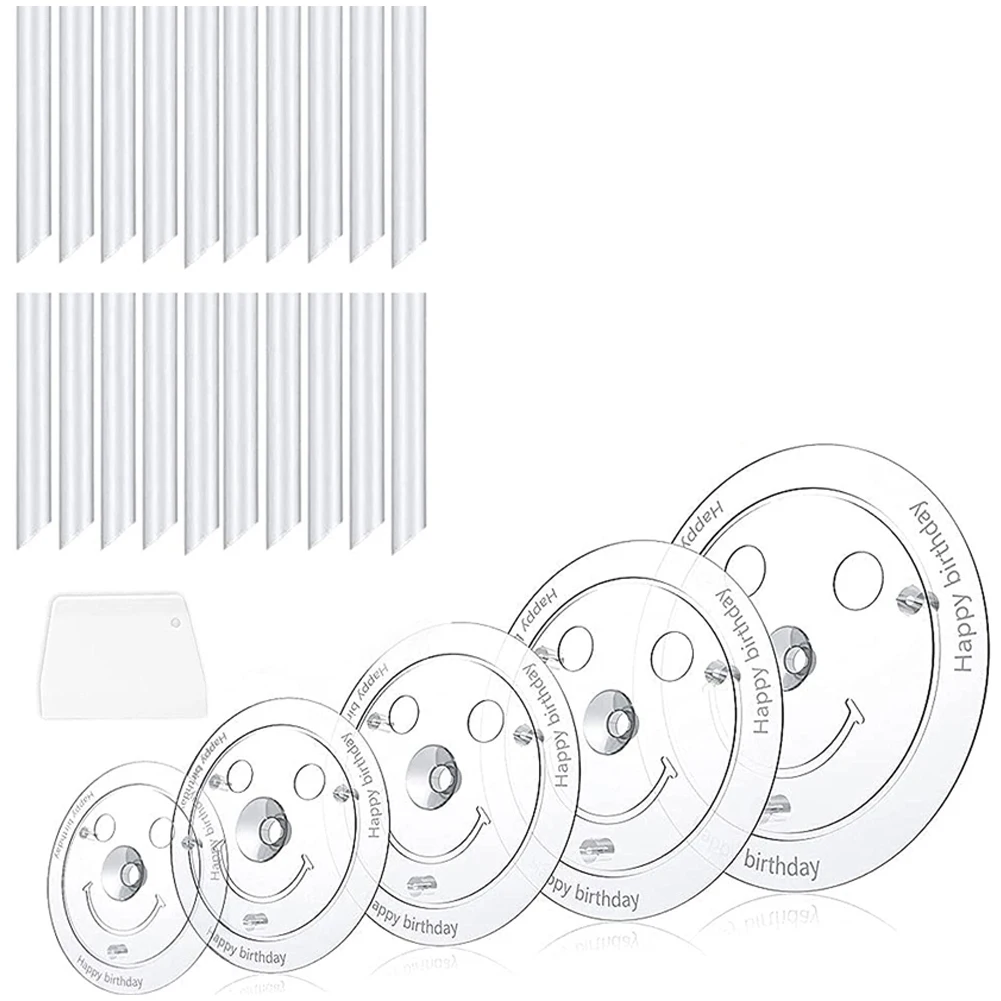 Cake Supports for Multi-Tier Cakes Cake Stand 5 Levels (9/12/16/20/26cm)) with 20 Plastic Dowel Rails Cake Supports
Cake Supports for Multi-Tier Cakes Cake Stand 5 Levels (9/12/16/20/26cm)) with 20 Plastic Dowel Rails Cake Supports