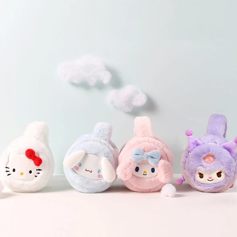 Милые плюшевые теплые наушники Kawaii Melody Cinnamoroll Kuromi Hello Kitty Мягкие плюшевые наушники для женщин зимние аксессуары
Милые плюшевые теплые наушники Kawaii Melody Cinnamoroll Kuromi Hello Kitty Мягкие плюшевые наушники для женщин зимние аксессуары