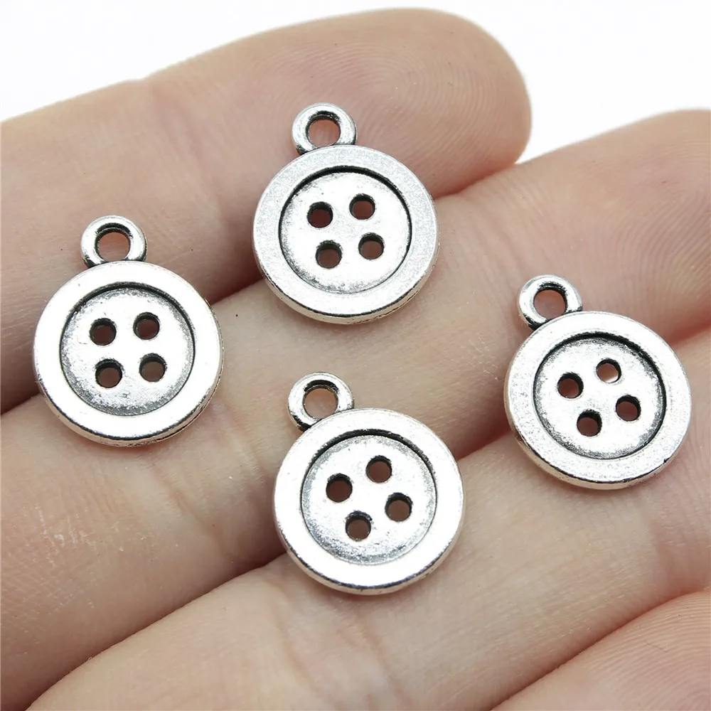Wholesale 150pcs/bag 16x12mm Charm Buttons Antique Silver Color Antique Bronze Color Alloy DIY Jewelry Making Accessories
Wholesale 150pcs/bag 16x12mm Charm Buttons Antique Silver Color Antique Bronze Color Alloy DIY Jewelry Making Accessories