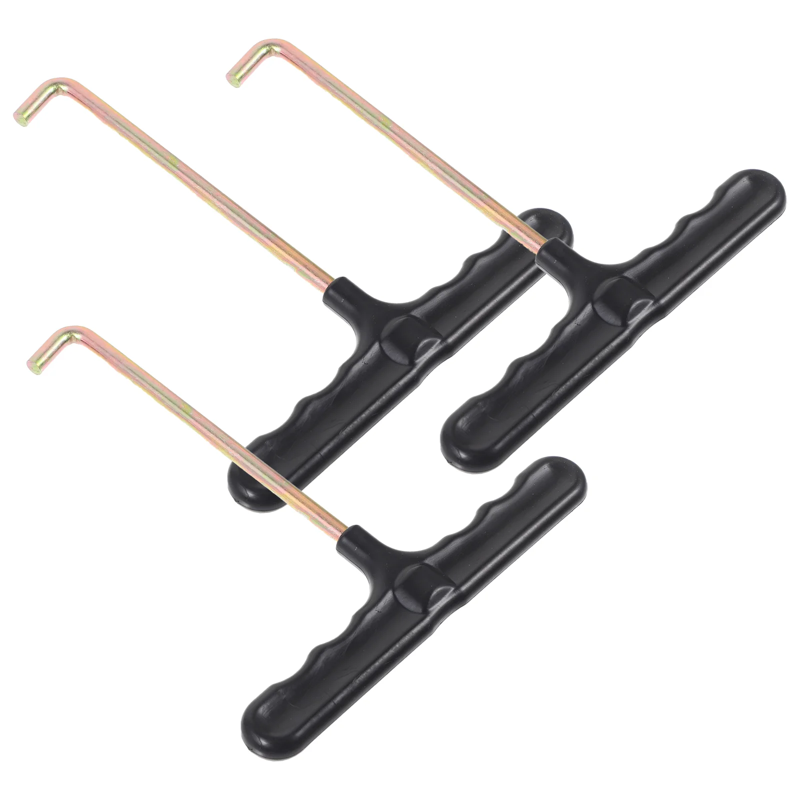 

3 Pcs Tightener Skate Shoe Hook Laces Shoelace Puller for Roller Skates Plastic T-shaped Tightening Hooks