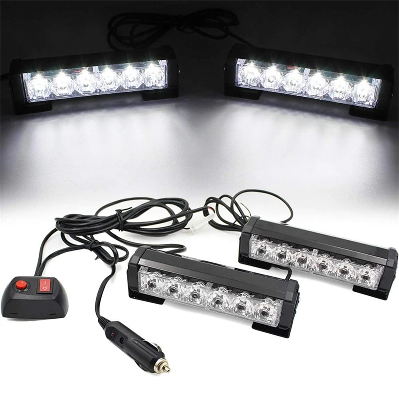 2x6 LED Red Blue Amber Car Grille Strobe light Police Fireman Car Front Bumper strobe Emergency light Flashing Warning lamp 12V
2x6 LED Red Blue Amber Car Grille Strobe light Police Fireman Car Front Bumper strobe Emergency light Flashing Warning lamp 12V