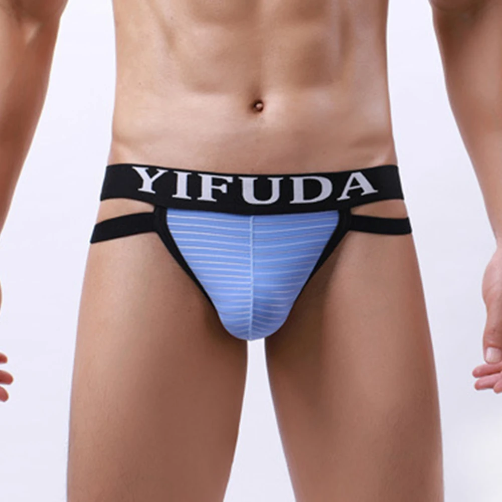 Men Sexy Striped Briefs Low Rise Panties Man Soft G-Strings Thong Double Waist Underpants U Convex Pouch Underwear Cut-out
Men Sexy Striped Briefs Low Rise Panties Man Soft G-Strings Thong Double Waist Underpants U Convex Pouch Underwear Cut-out