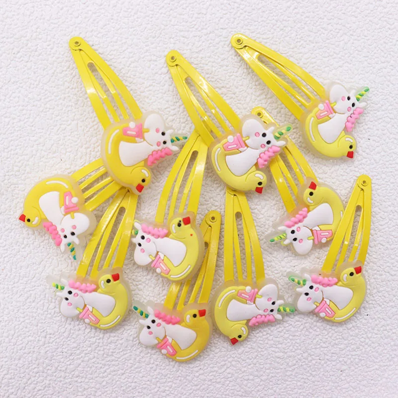 

10Pcs/Set Duck Unicorn Cute Children Hair Decorations Hairpins Hair Clips Headwear Barrette Baby Girls Kids Hair Accessories