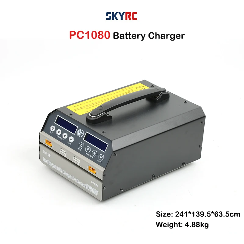 

SKYRC PC1080 Lipo Battery Charger 1080W 20A 540W*2 Dual Channel Lithium Battery Charger for Agricultural Drone UAV