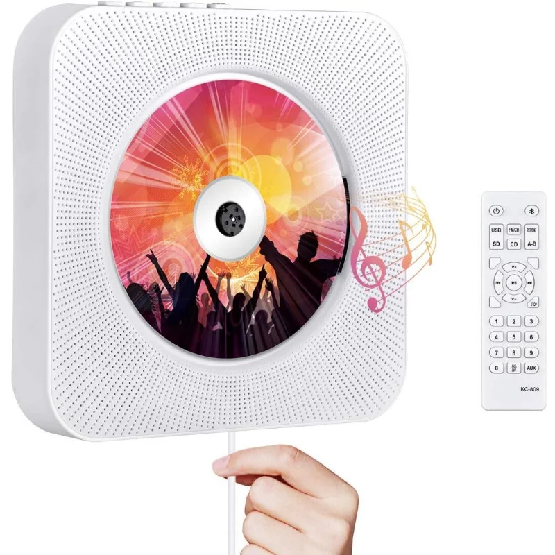 Portable CD Player With Wireless, Wall Mountable CD Players Music Player Home Audio Boombox With Remote Control FM Radio
Portable CD Player With Wireless, Wall Mountable CD Players Music Player Home Audio Boombox With Remote Control FM Radio