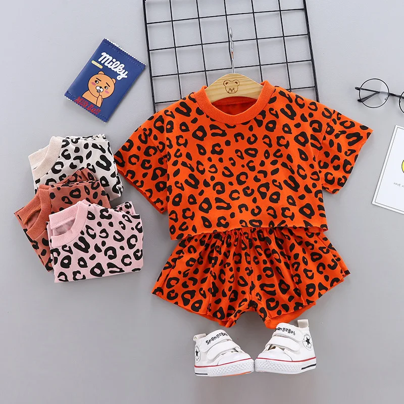 Boys Girls Leopard Print Cotton Kids T-shirts Sets Baby Clothing Summer Newborn Infant Sports 2Pcs Sets Toddler Girl Clothes Set
Boys Girls Leopard Print Cotton Kids T-shirts Sets Baby Clothing Summer Newborn Infant Sports 2Pcs Sets Toddler Girl Clothes Set
