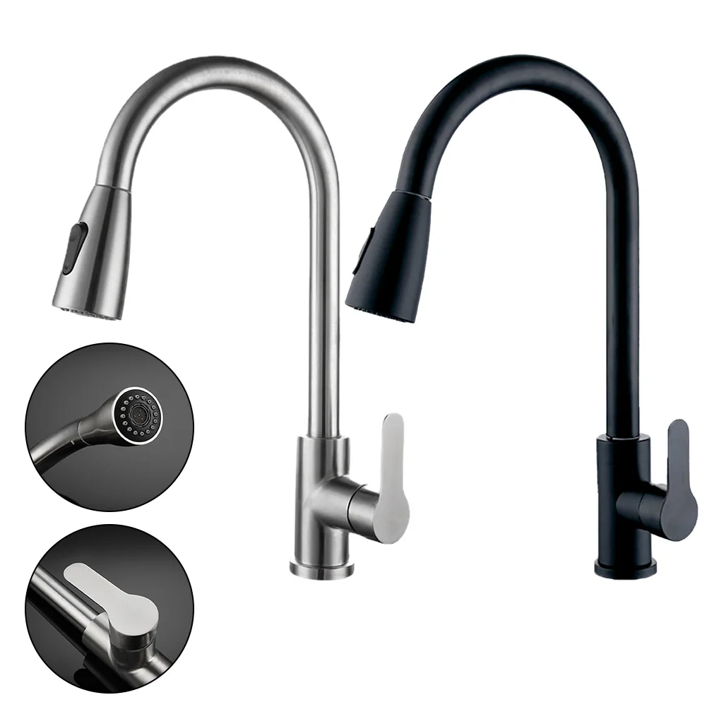 1pc Water Tap Faucet Kitchen Faucet Pull-out Faucet 304 Faucets Flexible Pull Out Hot Cold Water Kitchen Faucet
1pc Water Tap Faucet Kitchen Faucet Pull-out Faucet 304 Faucets Flexible Pull Out Hot Cold Water Kitchen Faucet