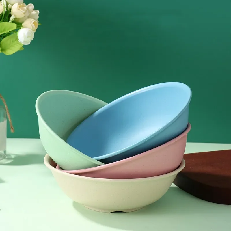 Creative Anti-Mouth Bowl Wheat Straw Round Meal Bowl Nordic Style Exquisite Tableware Non-Slip Plastic Noodle Soup Rice Bowl
Creative Anti-Mouth Bowl Wheat Straw Round Meal Bowl Nordic Style Exquisite Tableware Non-Slip Plastic Noodle Soup Rice Bowl