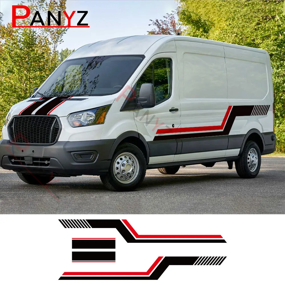6Pcs/Lot Car Stickers For Ford Transit MK8 2014-2021 Motorhome Stripes Camper Van Graphics Sports Vinyl Decal Tuning Accessories
6Pcs/Lot Car Stickers For Ford Transit MK8 2014-2021 Motorhome Stripes Camper Van Graphics Sports Vinyl Decal Tuning Accessories