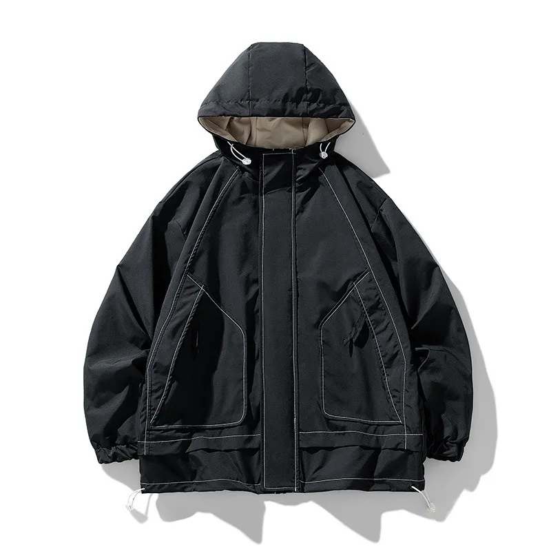 2024 Men's Clothing Coats Jackets Loose and Handsome Hooded Non Removable Casual Top, Spring and Autumn Men's Jacket Parkas
2024 Men's Clothing Coats Jackets Loose and Handsome Hooded Non Removable Casual Top, Spring and Autumn Men's Jacket Parkas