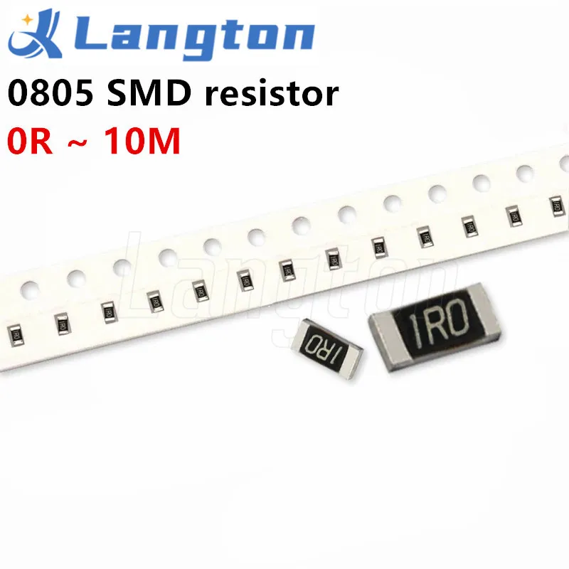 100 шт. 0805 SMD 1/8 Вт 5% чиповый резистор 0R ~ 10M 0 10R 100R 220R 330R 470R 1K 4,7 K 10K 47K 100K 0 10 100 330 470 Ом
100 шт. 0805 SMD 1/8 Вт 5% чиповый резистор 0R ~ 10M 0 10R 100R 220R 330R 470R 1K 4,7 K 10K 47K 100K 0 10 100 330 470 Ом