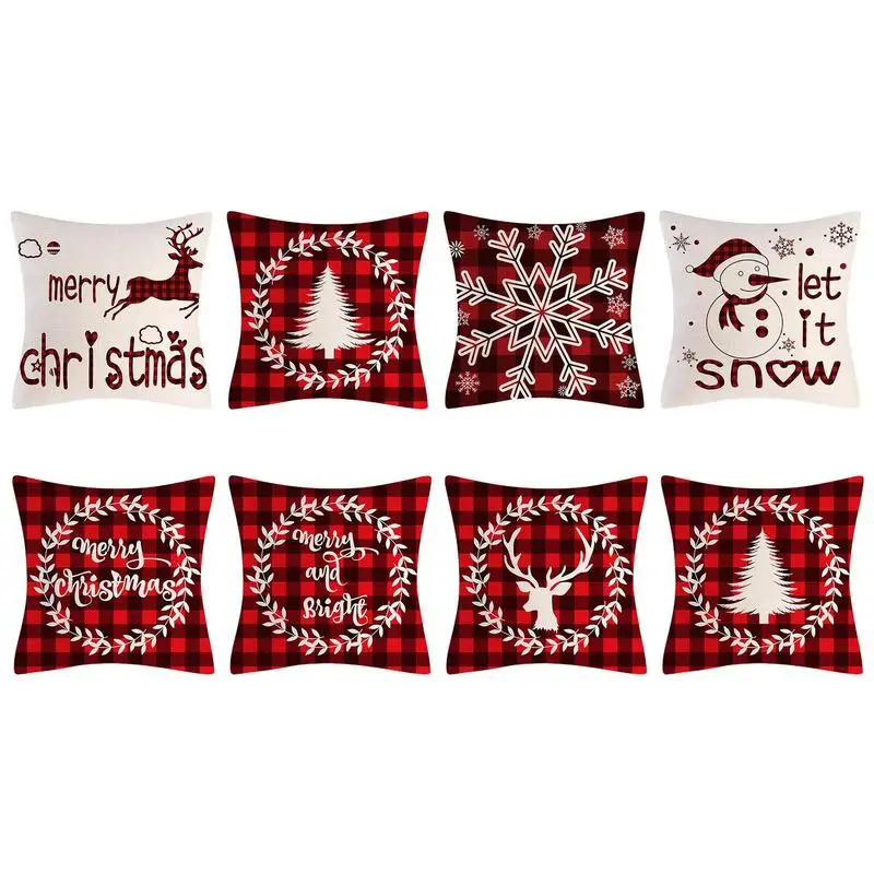 Christmas Throw Pillow Covers Throw Pillow Case Set Of 4 Cushion Cases With Buffalo Plaid 4pcs Pillowcases Set For Winter Holida
Christmas Throw Pillow Covers Throw Pillow Case Set Of 4 Cushion Cases With Buffalo Plaid 4pcs Pillowcases Set For Winter Holida