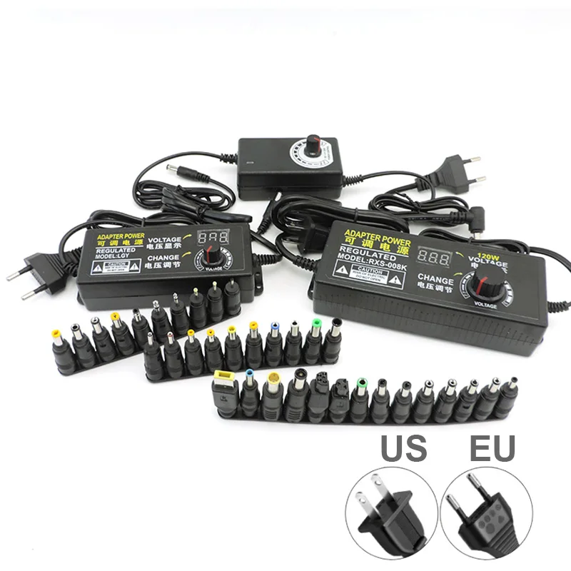 Регулируемый универсальный адаптер напряжения переменного тока в постоянный ток 3-12 в 3-24 в 9-24 в Регулируемый источник питания 1 А 2 А 3 А 1
Регулируемый универсальный адаптер напряжения переменного тока в постоянный ток 3-12 в 3-24 в 9-24 в Регулируемый источник питания 1 А 2 А 3 А 1