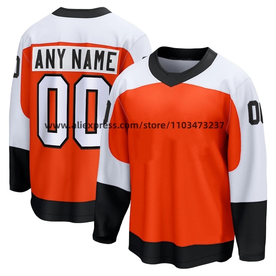 

Wholesale Stitched Philadelphia Ice Hockey Jersey Red Name No. 74 Owen Tippett 11 Travis Konecny High Quality