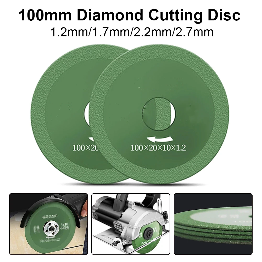 1pc 4inch Ultra-thin Diamond Saw Blade 100mm Cutting Disc For Angle Grinder Tile Marble Glass Cutting Blades Cutting Processing
1pc 4inch Ultra-thin Diamond Saw Blade 100mm Cutting Disc For Angle Grinder Tile Marble Glass Cutting Blades Cutting Processing