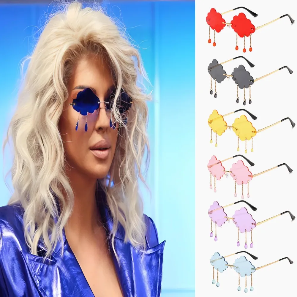 Vintage Clouds Tassel Ladies Sunglasses Fashion Steampunk Rimless Driving Eyewear Women's Sun Glasses Shades UV400
Vintage Clouds Tassel Ladies Sunglasses Fashion Steampunk Rimless Driving Eyewear Women's Sun Glasses Shades UV400