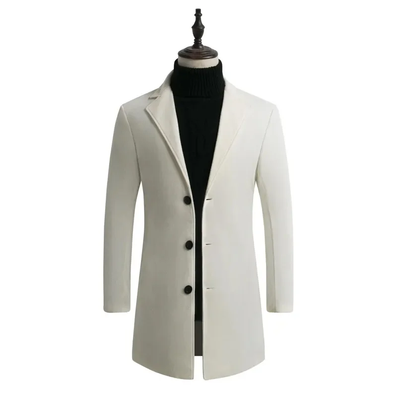 Men's Long Cotton Woolen Coat 2023 Autumn New Windbreaker Business Fashion Slim Fit Classic Solid Color
Men's Long Cotton Woolen Coat 2023 Autumn New Windbreaker Business Fashion Slim Fit Classic Solid Color