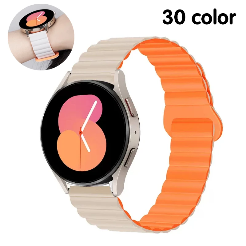 Magnetic Loop Strap For Samsung Galaxy Watch 5 4 40MM 44MM 4 Classic 42mm 46mm Silicone Band For Galaxy Watch 5 Pro 45mm Correa
Magnetic Loop Strap For Samsung Galaxy Watch 5 4 40MM 44MM 4 Classic 42mm 46mm Silicone Band For Galaxy Watch 5 Pro 45mm Correa