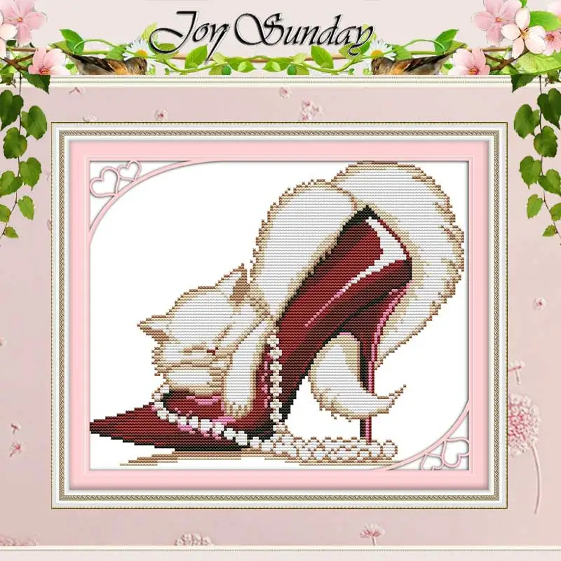 High Heels and A Cat Patterns Counted Cross Stitch Set DIY 11CT 14CT 16CT Stamped DMC Cross-stitch Kit Embroidery Needlework
High Heels and A Cat Patterns Counted Cross Stitch Set DIY 11CT 14CT 16CT Stamped DMC Cross-stitch Kit Embroidery Needlework