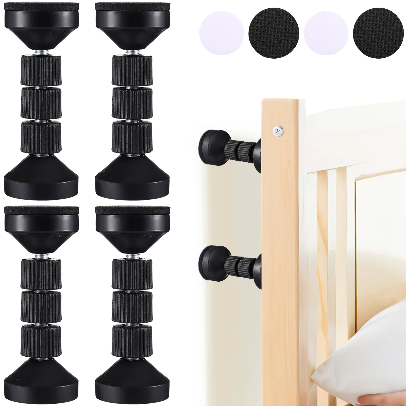 Adjustable Threaded Bed Frame Anti-Shake Tools Headboard Stoppers Telescopic Support For Bed Cabinet Sofa Hardware Fastener 
Adjustable Threaded Bed Frame Anti-Shake Tools Headboard Stoppers Telescopic Support For Bed Cabinet Sofa Hardware Fastener
