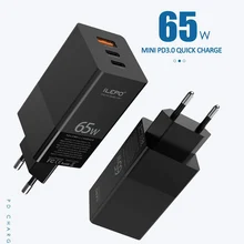 USB C Charger 65W PD 3.0 GaN Type C Adapter with 3 Port Fast Wall Charger for iPhone 13 Pro Max Mini MacBook Pro iPad Galaxy
USB C Charger 65W PD 3.0 GaN Type C Adapter with 3 Port Fast Wall Charger for iPhone 13 Pro Max Mini MacBook Pro iPad Galaxy