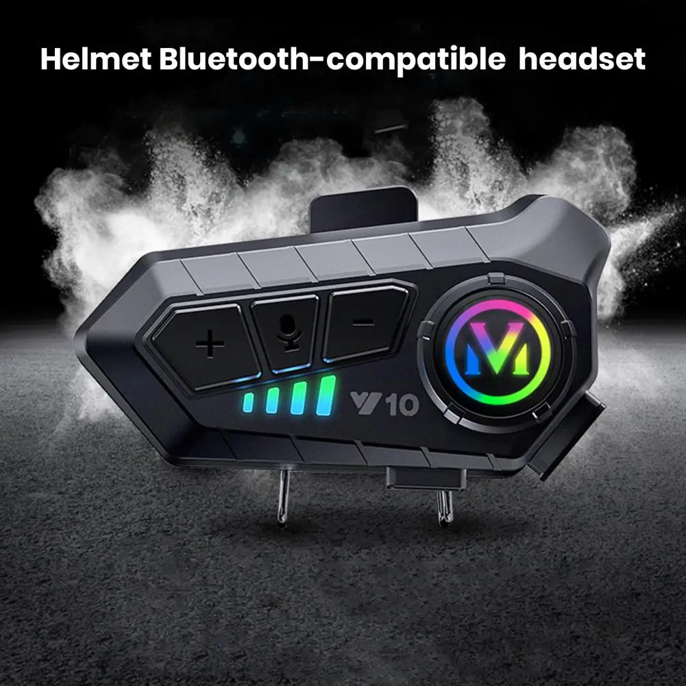 

Bluetooth-гарнитура мотоциклетная Водонепроницаемая с шумоподавлением и автоподключением