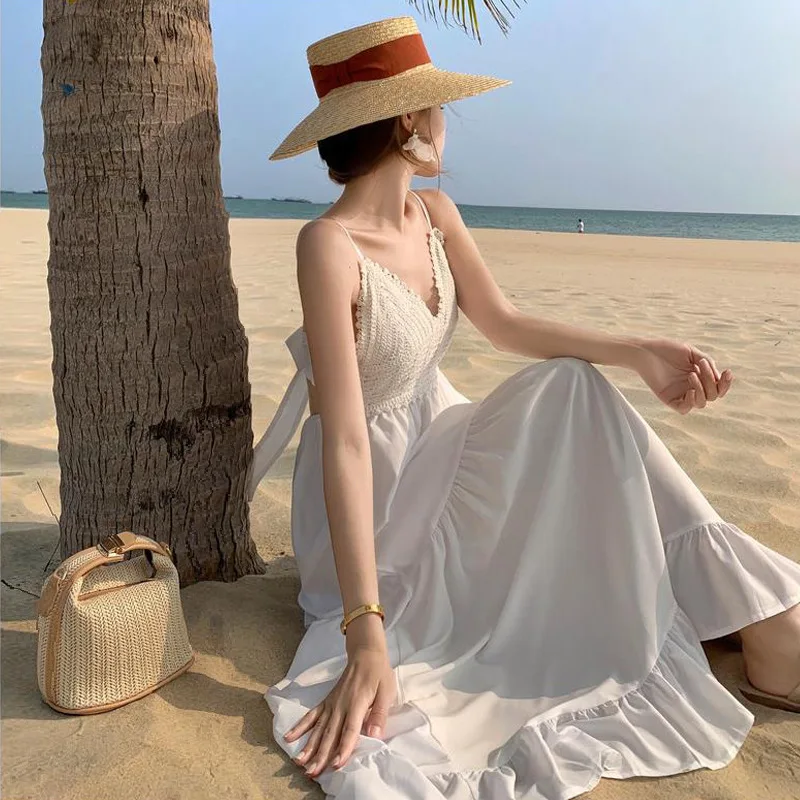2023 Elegant Summer Seaside Holiday Beach Skirt Super Fairy White Strapless Dress White Dress Summer Clothing for Women
2023 Elegant Summer Seaside Holiday Beach Skirt Super Fairy White Strapless Dress White Dress Summer Clothing for Women