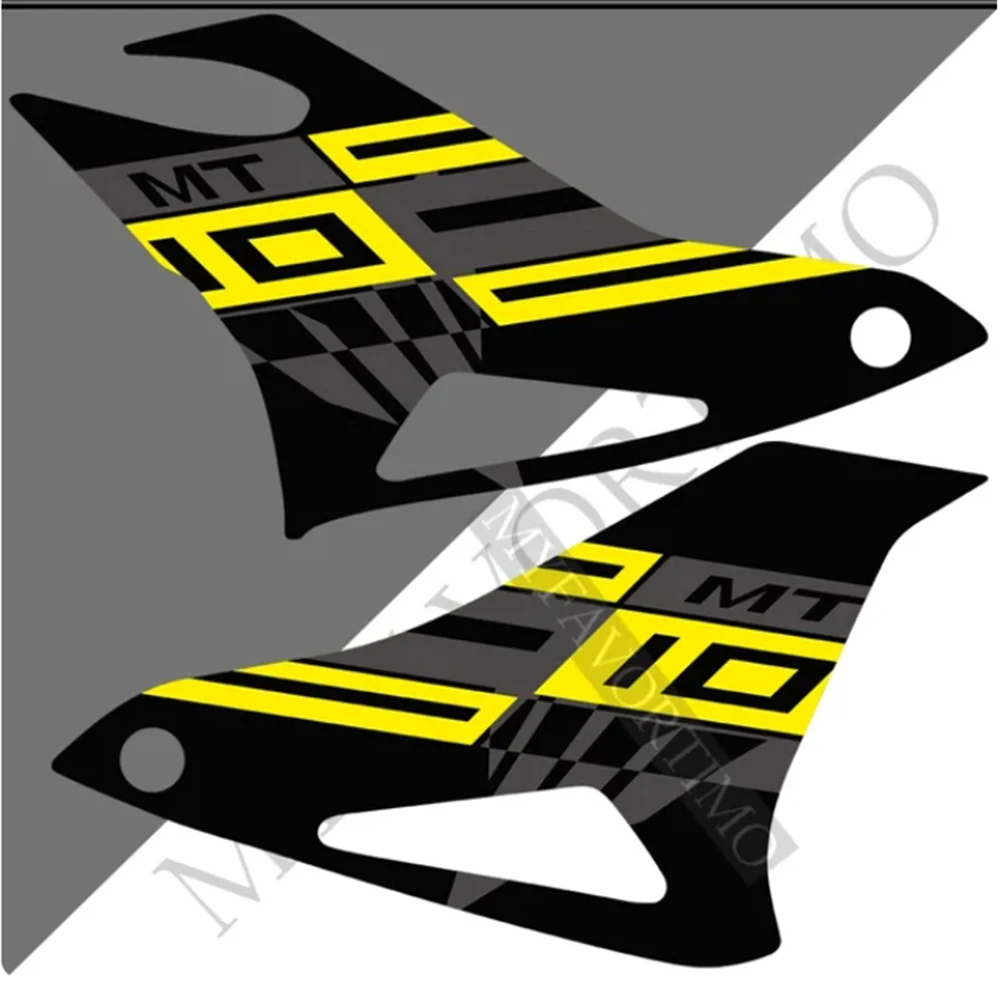 

For Yamaha MT10 FZ MT - 10 Stickers Tank Pad Protector Fairing Fender Motorcycle Knee Decal Fuel 2016 2017 2018 2019 2020 2021