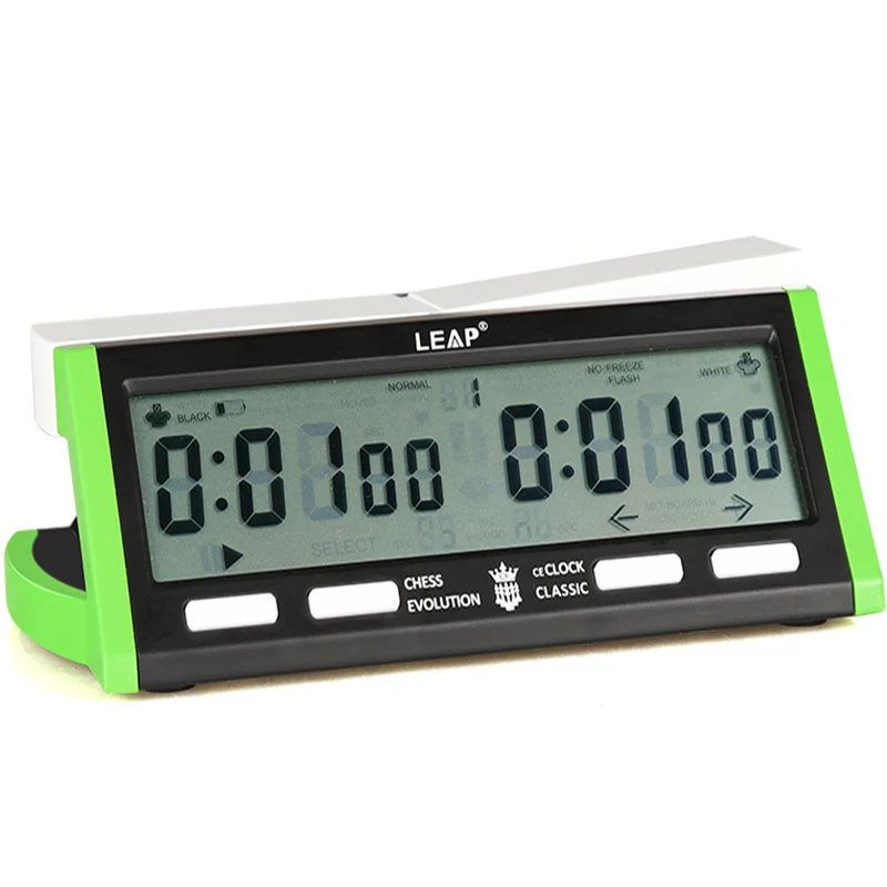 Leap 9918 High Equipped with FIDE Association Chess Clock Special Timer for Chess Competitions Compact 25 Timing Rules
Leap 9918 High Equipped with FIDE Association Chess Clock Special Timer for Chess Competitions Compact 25 Timing Rules