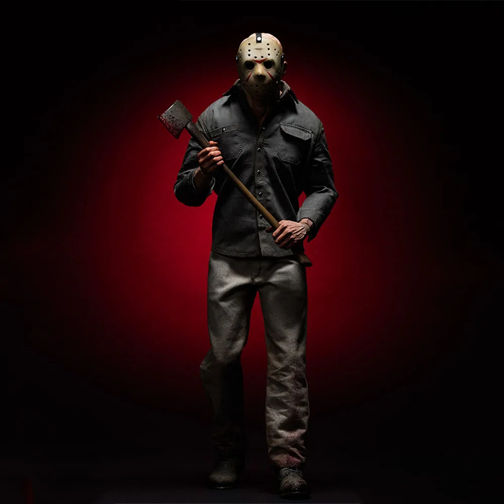 

Sideshow 100360 1/6 Scale Jason Voorheesks Derek Mears Figure 12 inches Full Set Action Model with Mask for Fan
