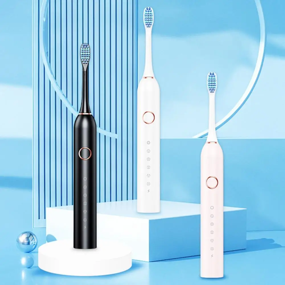 Electric Toothbrush Advanced Electric Toothbrush with Multiple Brush Heads Timers Waterproof Design Ideal for Men Women Adults
Electric Toothbrush Advanced Electric Toothbrush with Multiple Brush Heads Timers Waterproof Design Ideal for Men Women Adults