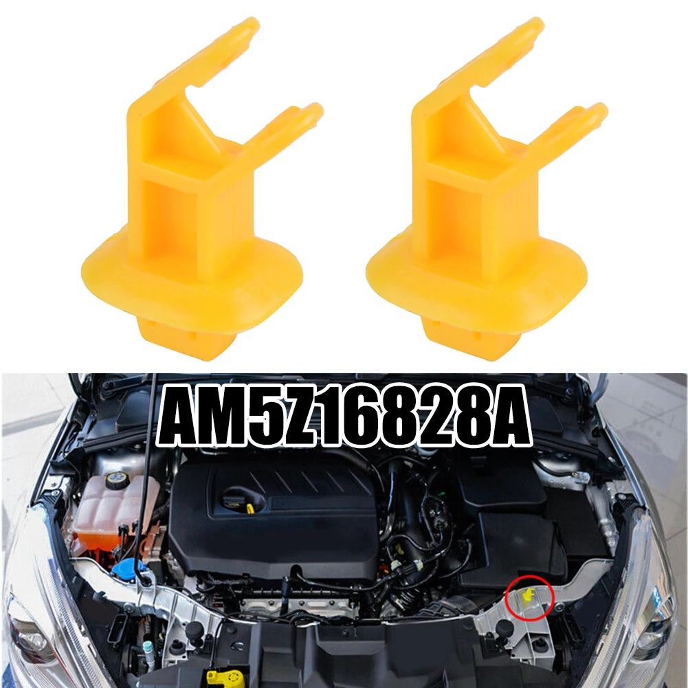 

2Pcs Hood Support Prop Rod Clips Car Bonnet Hood Support Prop Rod Stay Clips For Ford For Focus AM5Z16828A Interior Accessories