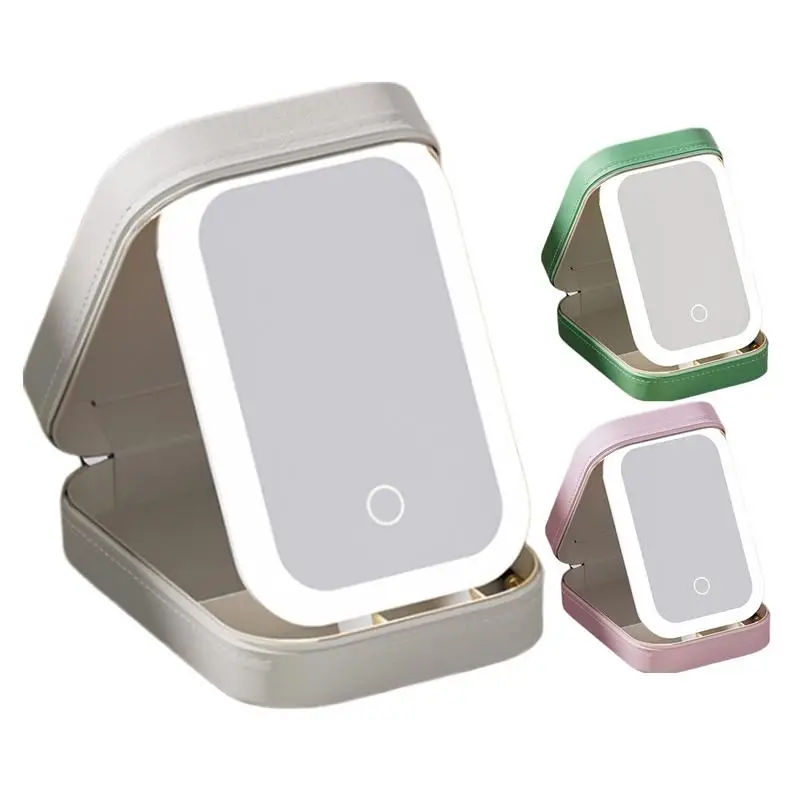 Makeup Storage Bag Case Mirror Cosmetic Storage Box Vanity Mirror 3 Color Lights Makeup Bag Travel Cosmetic Storage Organizer
Makeup Storage Bag Case Mirror Cosmetic Storage Box Vanity Mirror 3 Color Lights Makeup Bag Travel Cosmetic Storage Organizer